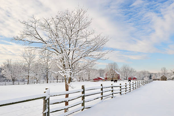 Peter Wentz Farm in winter, Worcester, Pennsylvania, USA Peter Wentz Farm in winter, Worcester, Pennsylvania, USA